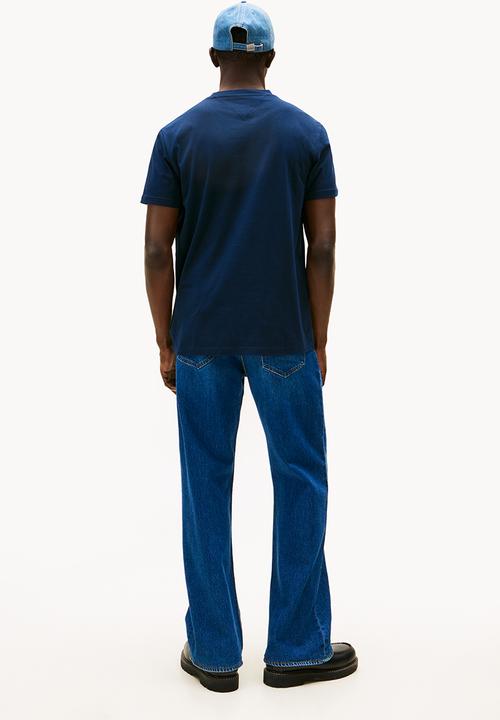 Tommy Hilfiger - Tjm Slim Linear Ss Tee 2Pck Ext - Black / Dark Night Navy