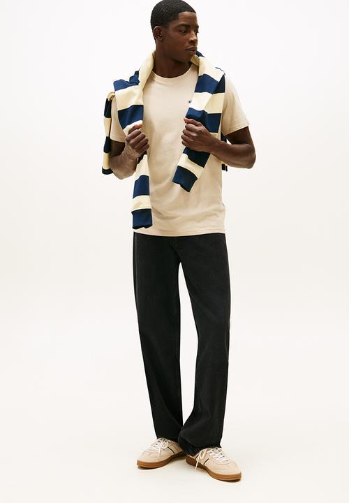 Tommy Hilfiger - Tjm Slim Essential Flag Tee Ext - Gulf Sand