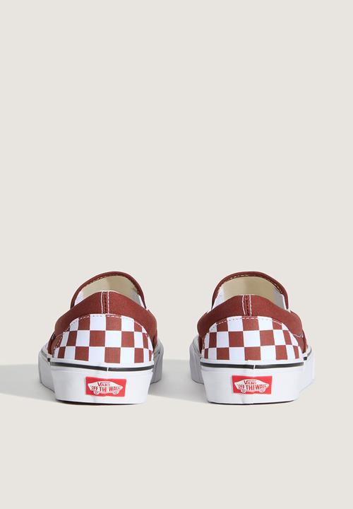 Vans - Classic Slipon - Color Theory Checkerboard Rust Bronze