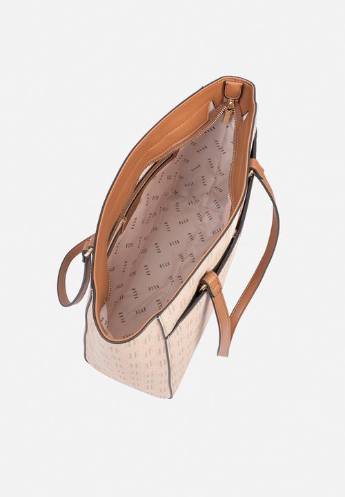 Elle - Monogram Tote - Beige