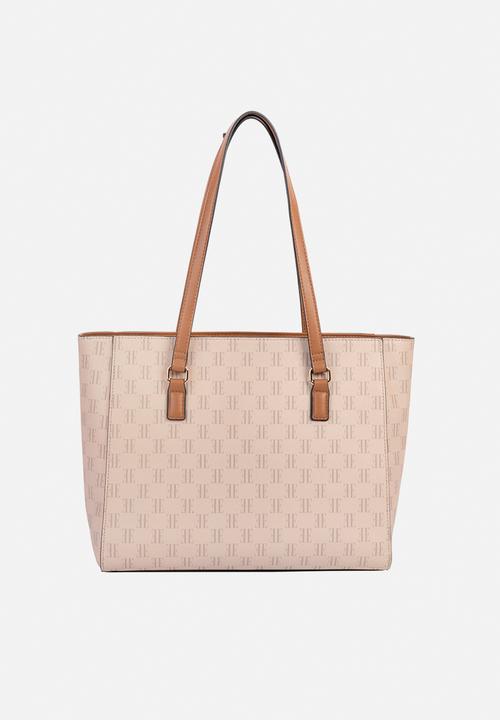 Elle - Monogram Tote - Beige