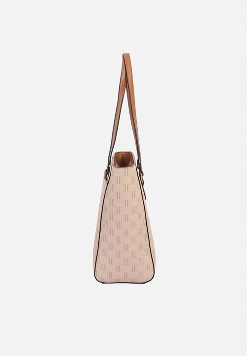 Elle - Monogram Tote - Beige