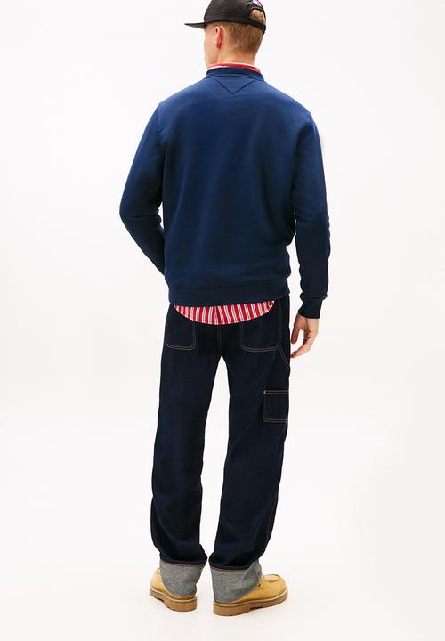 Tommy Hilfiger - Tjm Reg Linear Crew Ext - Dark Night Navy