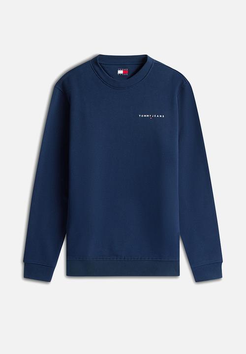 Tommy Hilfiger - Tjm Reg Linear Crew Ext - Dark Night Navy
