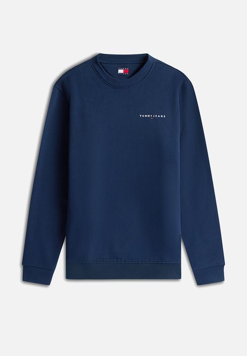 Tommy Hilfiger - Tjm Reg Linear Crew Ext - Dark Night Navy
