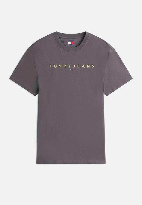 Tommy Hilfiger - Tjm Reg Linear Logo Tee Ext - Washed Black