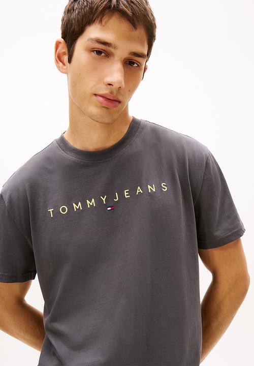 Tommy Hilfiger - Tjm Reg Linear Logo Tee Ext - Washed Black