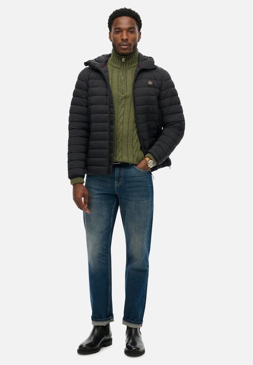 Superdry. - HOODED FUJI LITE JACKET - ECLIPSE NAVY