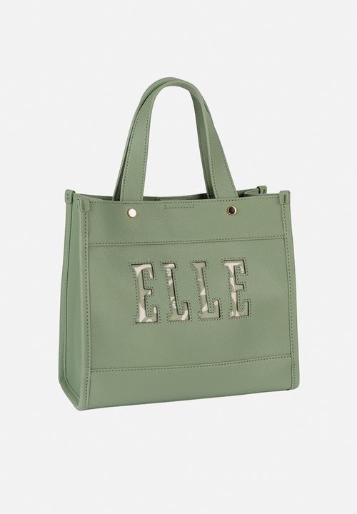 Elle - Cut Out Small Shopper - Green