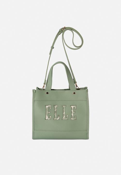 Elle - Cut Out Small Shopper - Green
