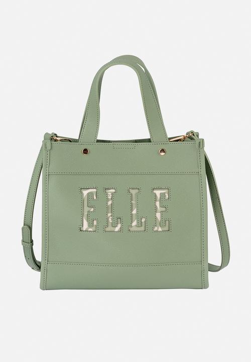 Elle - Cut Out Small Shopper - Green
