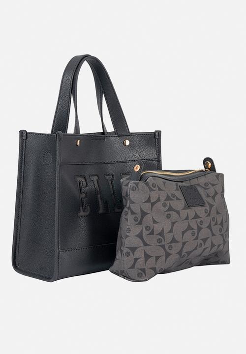 Elle - Cut Out Small Shopper - Black