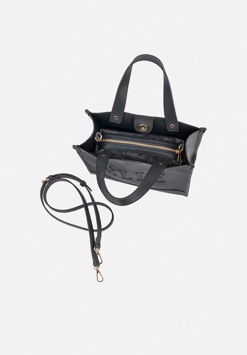 Elle - Cut Out Small Shopper - Black