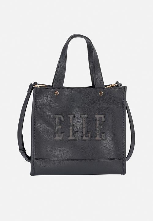 Elle - Cut Out Small Shopper - Black