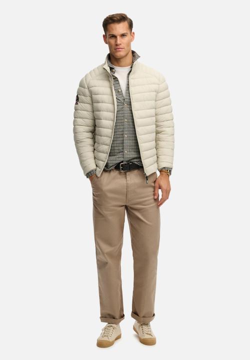Superdry. - FUJI LITE PADDED JACKET  - Light Stone Beige