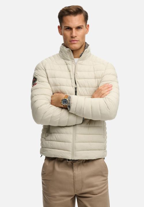 Superdry. - FUJI LITE PADDED JACKET  - Light Stone Beige