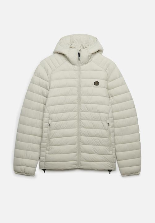 Superdry. - HOODED FUJI LITE JACKET  - Light Stone Beige