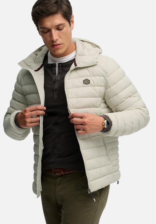 Superdry. - HOODED FUJI LITE JACKET  - Light Stone Beige