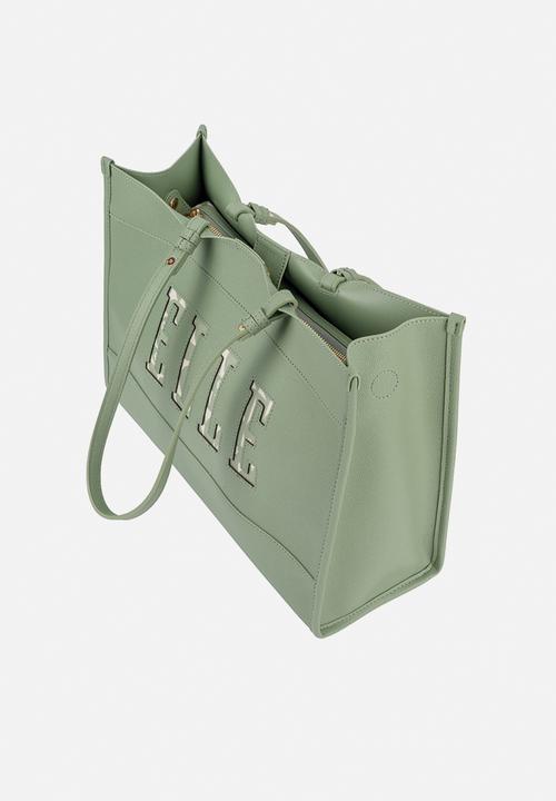 Elle - Cut Out Tote - Green