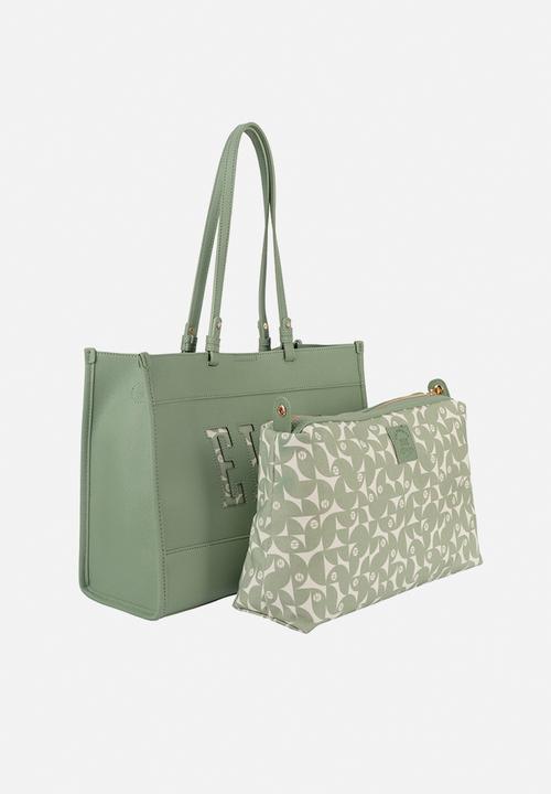 Elle - Cut Out Tote - Green
