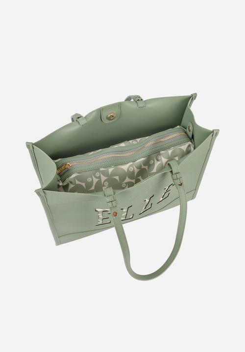 Elle - Cut Out Tote - Green