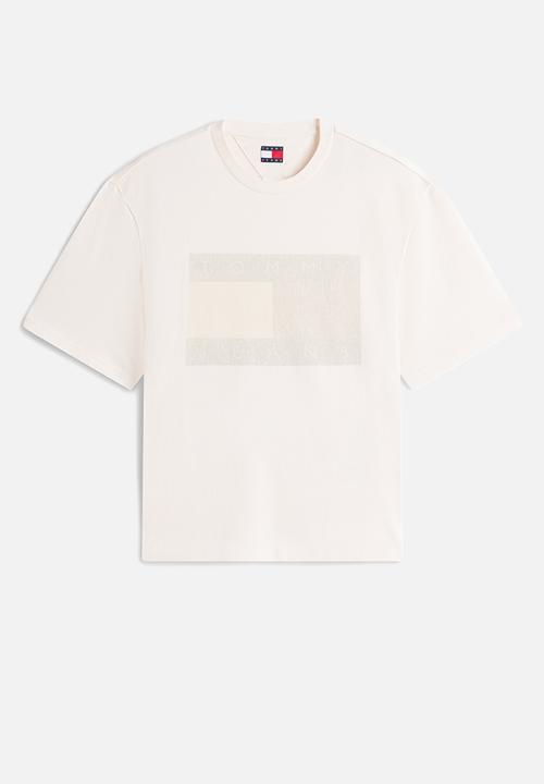 Tommy Hilfiger - Tjm 90S Distressed Flag Tee - Ancient White