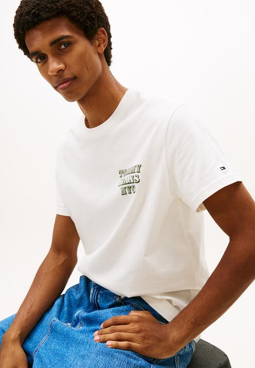 Tommy Hilfiger - Tjm Slim Entry Bills Ss Tee - Ecru
