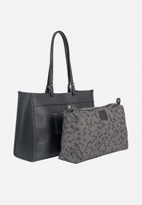 Elle - Cut Out Tote - Black