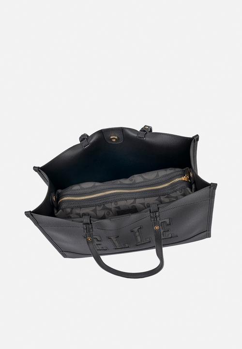Elle - Cut Out Tote - Black