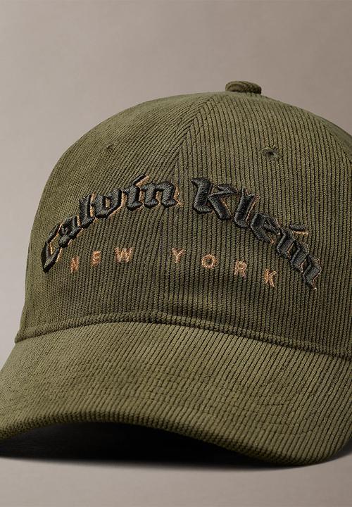 Calvin Klein - Corduroy Graphic Baseball Cap - Medieval Forest