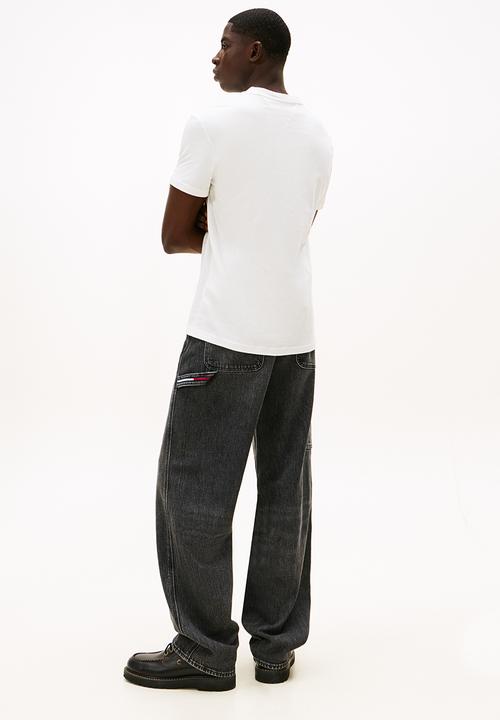 Tommy Hilfiger - Tjm Reg Bills Font Ss Tee Ext - Ecru