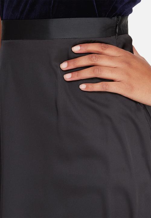 dailyfriday - Satin high low skirt with side slits