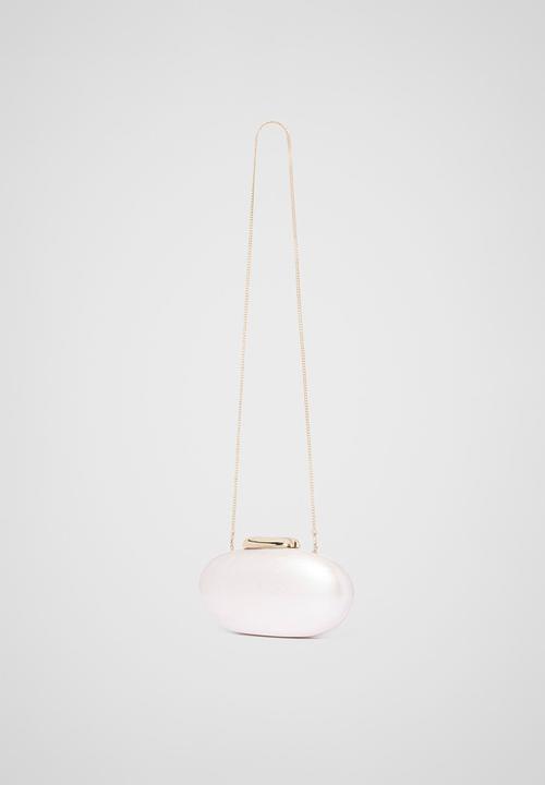 Forever New - Patty Oval Pearl Hardcase Clutch In Pearl