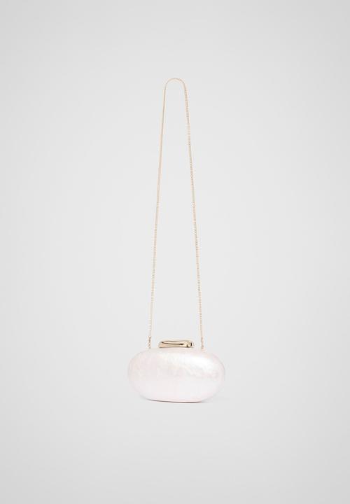 Forever New - Patty Oval Pearl Hardcase Clutch In Pearl