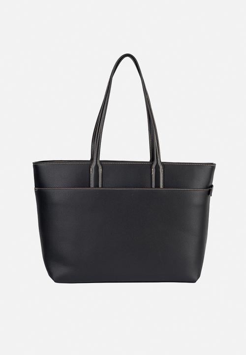 Elle - Belt Buckle Tote - Black