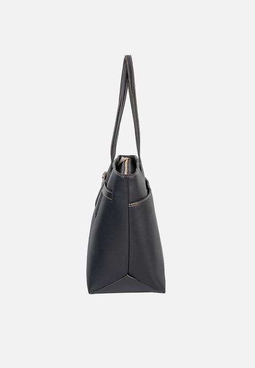 Elle - Belt Buckle Tote - Black