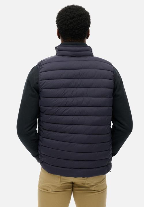 Superdry. - FUJI LITE PADDED GILET  - ECLIPSE NAVY