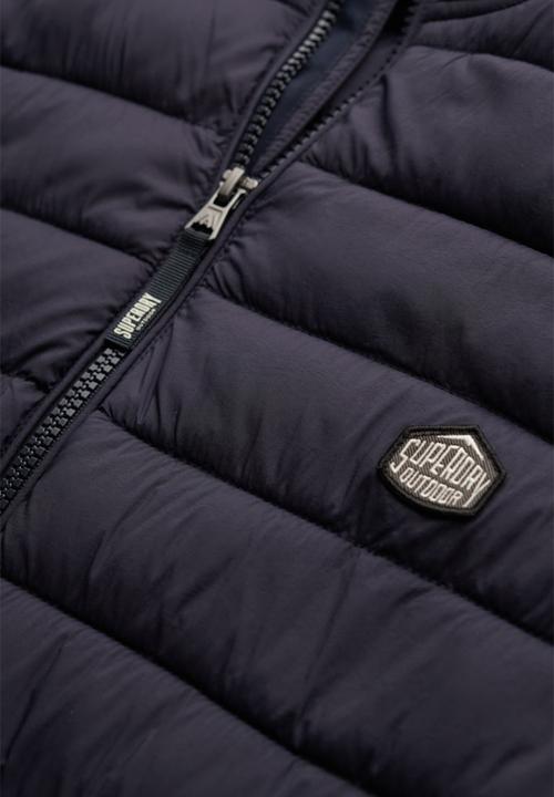 Superdry. - FUJI LITE PADDED GILET  - ECLIPSE NAVY