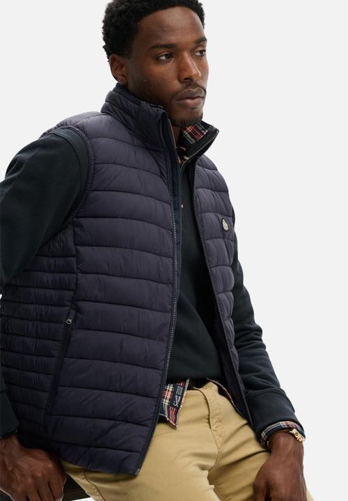 Superdry. - FUJI LITE PADDED GILET  - ECLIPSE NAVY