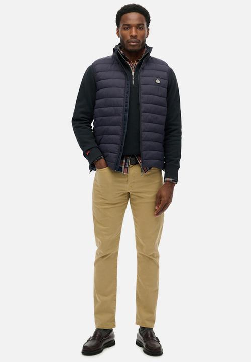 Superdry. - FUJI LITE PADDED GILET  - ECLIPSE NAVY