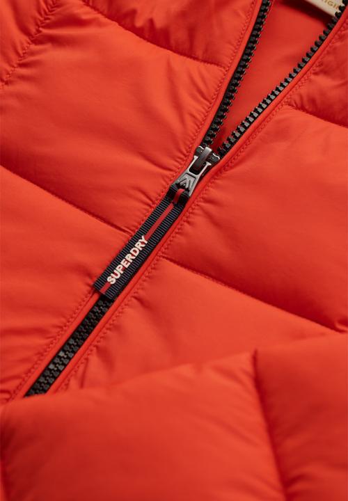 Superdry. - HOOD BOX QUILT FUJI LITE JKT  - Peak Orange