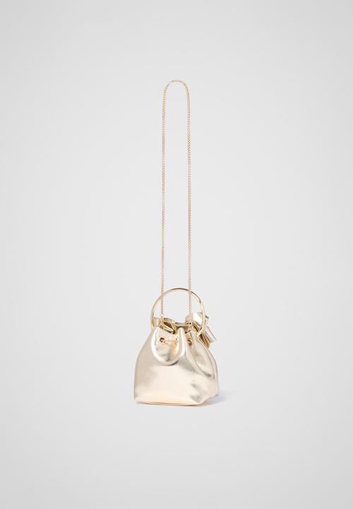 Forever New - Petra Bow Metal Handle Clutch In Gold