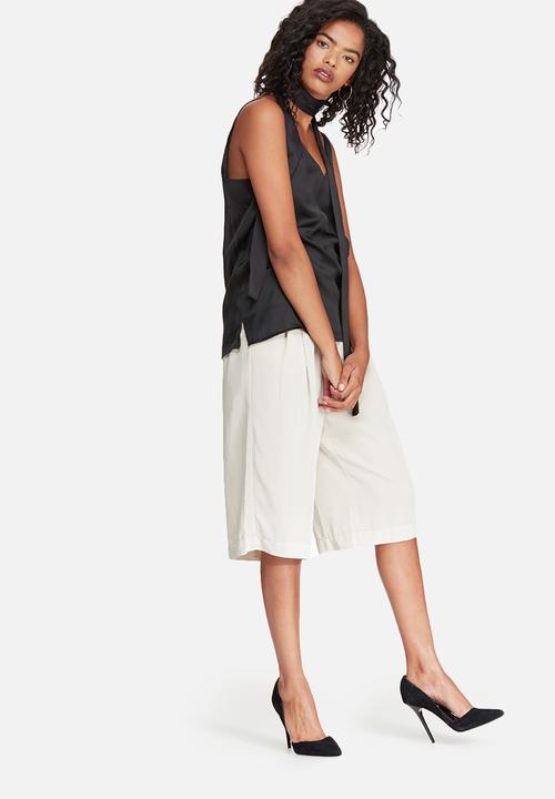 dailyfriday - Satin cami with self fabric neck tie