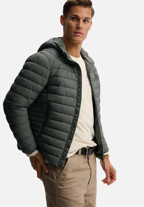 Superdry. - HOODED FUJI LITE JACKET  - Biker Grey