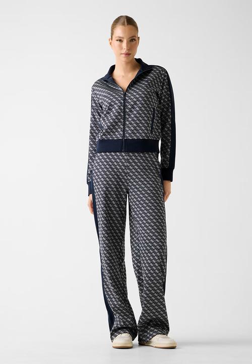 GUESS - Maya 4G Fullzip Sweatshirt - 4G Jacquard Moon