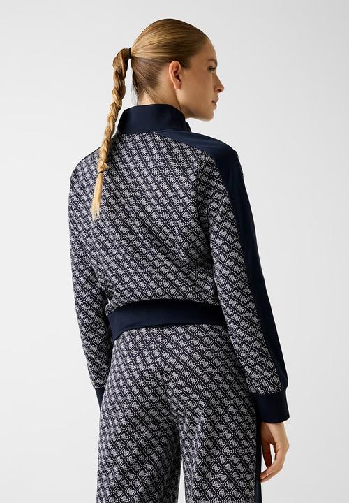 GUESS - Maya 4G Fullzip Sweatshirt - 4G Jacquard Moon
