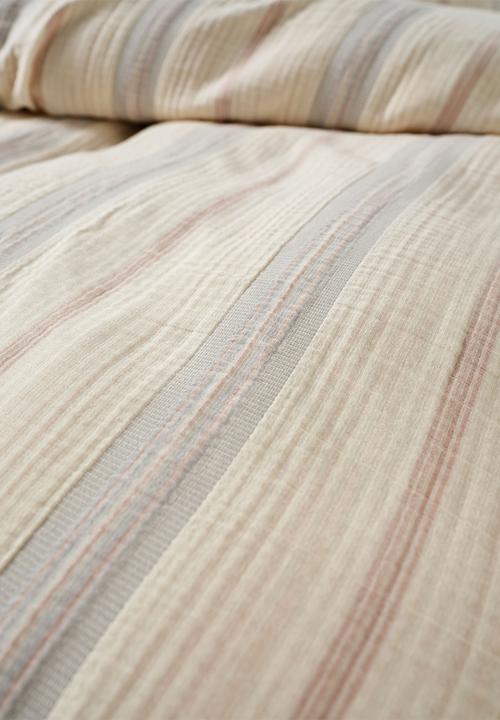 Linen House - Coolum Duvet Cover Set - Silver