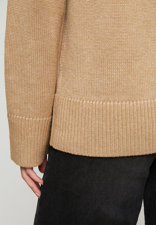POLO - Wmn May Ls Relaxed Jersey - Oatmeal