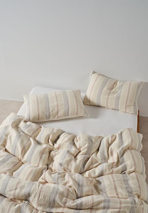 Linen House - Coolum Duvet Cover Set - Silver