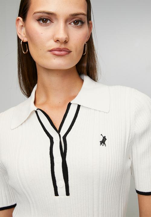 POLO - Wmn Asha Ms Knit Golfer - Off White